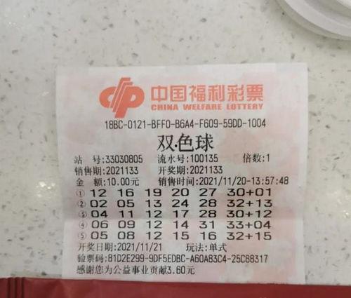 双色球105期开奖结果,幸运号码揭晓，大奖花落谁家？
